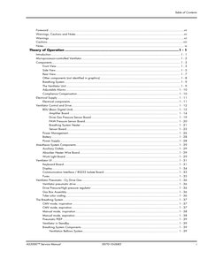 AS3000™ Service Manual
0070-10-0683
i
Table of Contents
Foreword.............................................................