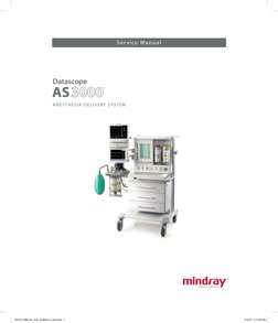 AS
™
Datascope
Anesthesia Delivery System
Service Manual
0070-01-0683-02_revB_AS3000 srv color.indd   1
3/10/10   5:13:28 PM

