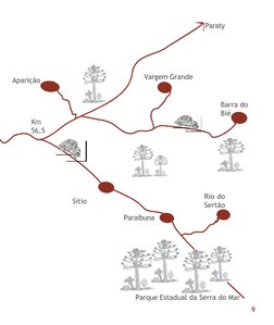 9
Km
56,5
Sítio
Paraibuna
Rio do
Sertão
Barra do
Bié
Parque Estadual da Serra do Mar
Aparição
Vargem Grande
Paraty
