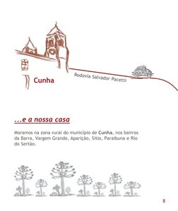 Rodovia Salvador Pacetti
Cunha
Moramos na zona rural do município de Cunha, nos bairros
da Barra, Vargem Grande, Aparição, Sí