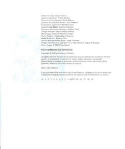 Financial Markets and Institutions 5th Edition | PDF