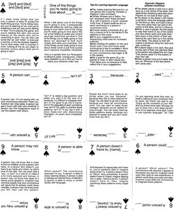 Ericksonian Patterns.pdf Ericksonian Hypnosis Card Deck | PDF | Psychology