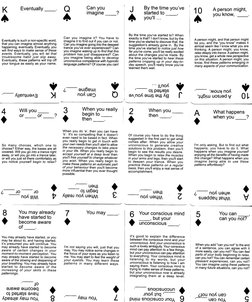 Ericksonian Patterns.pdf Ericksonian Hypnosis Card Deck | PDF | Psychology