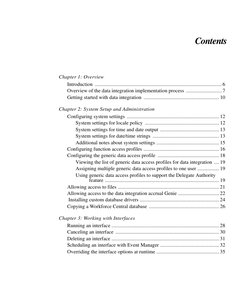 Contents
Chapter 1: Overview
Introduction ...................................................................................