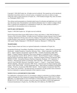 ii
Copyright © 1988-2004 Tecplot, Inc. All rights reserved worldwide. This manual may not be reproduced,
transmitted, transc