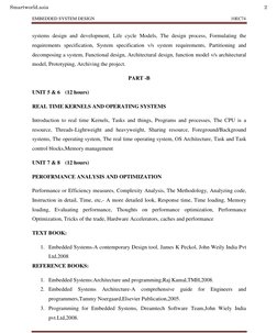 Embedded System Design Syllabus 10EC74 | PDF | Digital Signal Processor ...