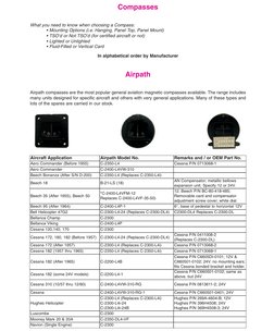 Airpath Compass Overview and Options | PDF | Piper Aircraft | Compass