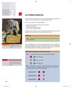 2  
A continuación tienes varias  ideas musicales distintas:
 3  
Interpreta, con la fl auta o con un instrumento de láminas