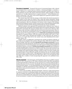 G&S Typesetters PDF proof
The process of assessment
In general, the process of assessment begins with a referral
for assessme