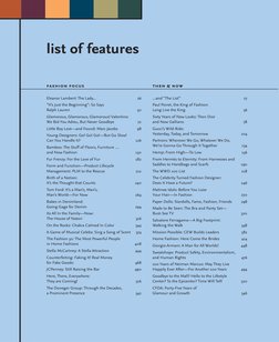 fashion focus
Eleanor Lambert: The Lady...
26
“It’s Just the Beginning”: So Says 
Ralph Lauren
50
Glamorous, Glamorous, Glamo