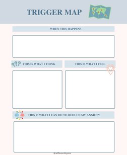 Trigger Trre Mapp Worksheet.pdf Trauma Triggers and Coping Strategies | PDF | Psychological Trauma | Fear
