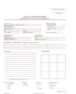 Artwork Condition Report Samples | PDF | Museum | Materials