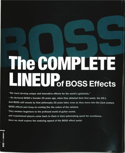 BOSS BOOK compact effectors2001年完全保存版 BOSS BOOK compact BOSS BOOK compact effectors2001年完全保存版 BOSS BOOK compact