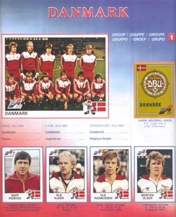 POUR ALBUM PANINI Foot Euro 1984 France 84 choisissez 5 stickers dans