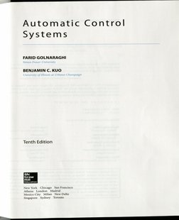 Automatic Control Systems 10th Ed | PDF