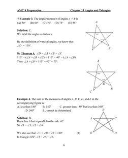 AMC 8 Preparation  
       
 
   Chapter 25 Angles and Triangles 
6