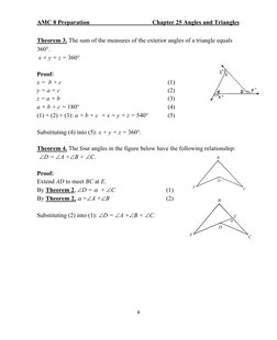 AMC 8 Preparation  
       
 
   Chapter 25 Angles and Triangles 
4