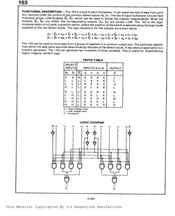 74153 Multiplexer Datasheet | PDF | Law