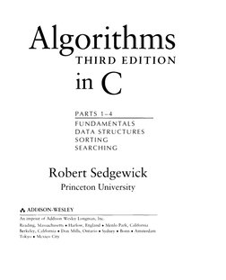 Algorithms in C, Parts 1-4 Fundamentals, Data Structures, Sorting