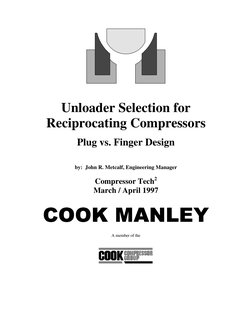Unloader Design for Reciprocating Compressors | PDF | Gas Compressor ...