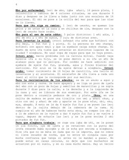 4 
Ebo por enfermedad: leri de abo, igba  añari, 16 pesos p