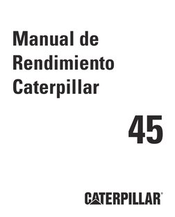 Manual de
Rendimiento
Caterpillar
45