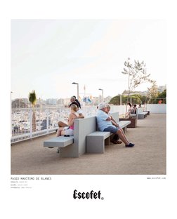 PASEO MARÍTIMO DE BLANES 
PRODUCTO: BANCO BIS
DISEÑO: XAVIER ISART 
FOTOGRAFIA: ANNA PERICAS
www.escofet.com
