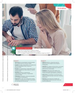 Unidad III
•	 Reconoce las propiedades fundamentales 
del conjunto de los números reales.
•	 Analiza los datos disponibles en