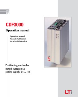 マシンセット CDF3000 Operation Manual Overview | PDF | Safety | Switch