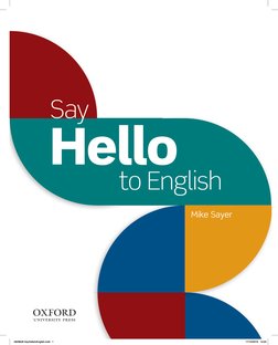 Say
Hello  
to English 
Mike Sayer
1
4828628 SayHellotoEnglish.indd   1
17/12/2019   14:55
