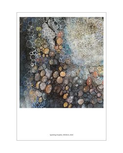 Sparkling Droplets, 30X30cm, 2024