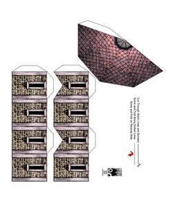 Paper Tower Instructions.pdf Simple Roof Tower Model Instructions | PDF