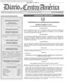 ----------------1 jfunbabo tn 1880 
bt 
ÓRGANO OFICIAL DE LA REPÚBLICA DE GUATEMALA, C. A. 
LUNES 16 de DICIEMBRE de 2019 No~