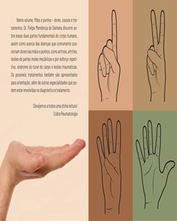 Neste volume, Mãos e punhos – dores, causas e tra­
tamentos, Dr. Felipe Mendonça de Santana discorre so­
bre essas duas parte