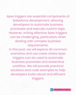 40 Apex Trigger Scenarios with Solutions | PDF | Software | Computing