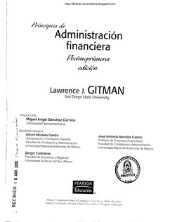 Principios de Administración Financiera - Lawrence J. Gitman | PDF ...