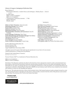 Editor in Chief, Chemistry: Adam Jaworski
Marketing Manager: Erin Gardner
Project Editor: Jennifer Hart
Editorial Assistant: