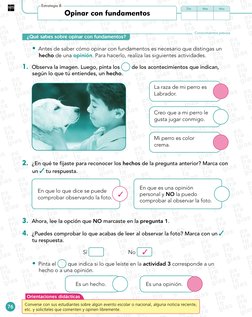 Día
Mes
Año
76
Estrategias 1
Opinar con fundamentos
¿Qué sabes sobre opinar con fundamentos?
Conocimientos previos
• Antes de