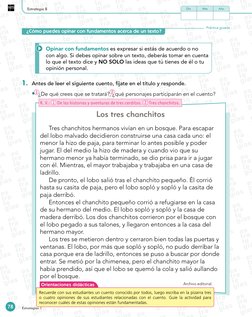 Día
Mes
Año
78
Estrategias 1
¿Cómo puedes opinar con fundamentos acerca de un texto?
Práctica guiada 
Opinar con fundamentos