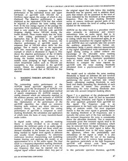 APT-X100: A LOW-DELAY, LOW BIT-RATE, SUB-BAND ADPCM AUDIO CODER FOR BROADCASTING
systems
[l].
Figure
6
compares
the
objective