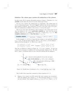  
	   
	 
 
	 
 
	 
 
	 
 
	 
Linear Algebra In A Nutshell 
687 
Deﬁnition: The column space contains all combinations