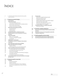 3
ÍNDICE
7 
I.   INTRODUÇÃO À BIOLOGIA DA EVOLUÇÃO 
DAS PLANTAS
8 
1. Noções de evolução biológica
8 
 
Essencialismo
9 
 
Te