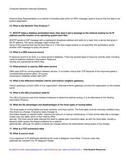 Computer Networks Interview Questions | PDF | Computer Network ...