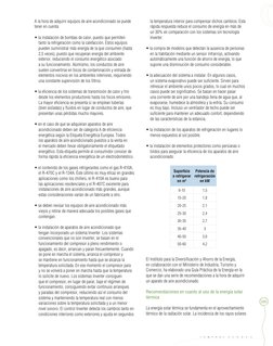 235
C • O • M • P • R • A • S   V • E • R • D • E •
S
A la hora de adquirir equipos de aire acondicionado se puede 
tener en