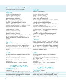 76
desde nuestro interior o sólo superficialmente, cuando 
tenemos problemas o necesitamos algo?
Reflexión
Vengan: gritemos a