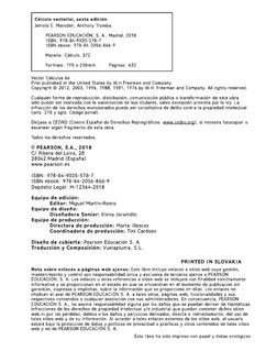 Cálculo vectorial, sexta edición 
Jerrold E. Marsden; Anthony Tromba 
PEARSON EDUCACIÓN, S. A., Madrid, 2018 
ISBN: 978-84-90