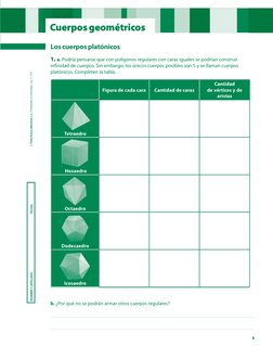 CUERPOS GEOMÉTRICOS  | capítulo 1
5
© Tinta fresca ediciones S. A. | Prohibida su fotocopia. Ley 11.723
NOMBRE Y APELLIDO: