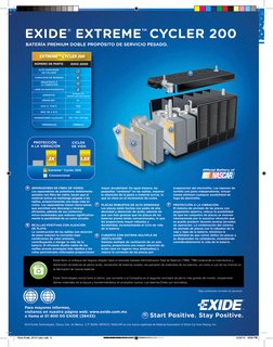 6
www.exide.com.mx
www.exide.mx
C
M
Y
CM
MY
CY
CMY
K
ExtremeCycleVTA.pdf   1   10/19/10   5:39 PM
Guia Exide_2010-Color.indd