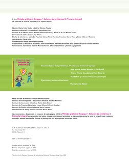 p
Solución de 
problemas 
Método gráfico de Singapur®
g
f
g p
12/13/06   9:41:42 AM
D. R. © 2007 por EDITORIAL SANTILLANA, S.