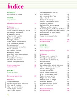 4
Índice
HISTORIETA  
Un problema en ruinas 
6
UNIDAD 1
¡Empezamos! 
Ejercicios preparatorios 
10
Problemas
Encestando huevos